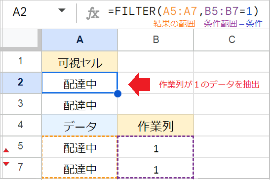 【スプレッドシート】可視セルのみコピー・抽出する！