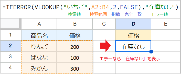 【スプレッドシート】エラーを非表示(空白)にする!IFERROR関数