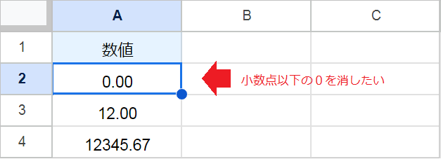 【スプレッドシート】小数点以下を非表示する！
