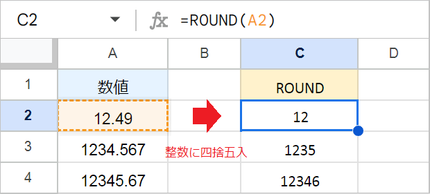 【スプレッドシート】小数点以下を非表示する！