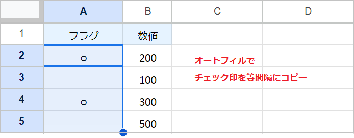 【スプレッドシート】1行飛ばしで抽出・合計する方法