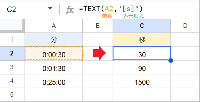 【スプレッドシート】時間⇔分⇔秒を変換する方法！