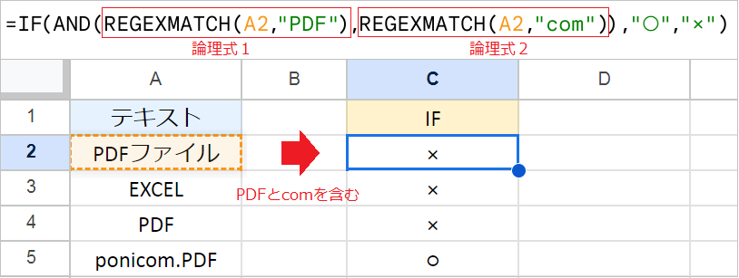 【スプレッドシート】IF関数で「ワイルドカード」のように部分一致を検索する方法