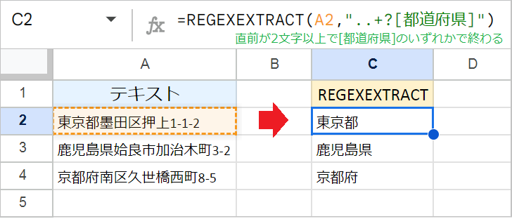 【スプレッドシート】REGEXEXTRACT関数の使い方