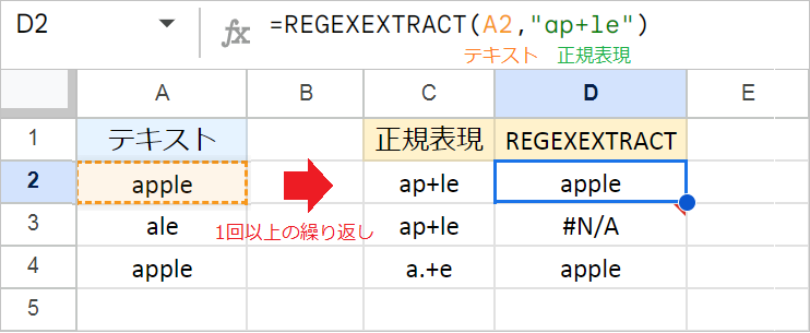 【スプレッドシート】REGEXEXTRACT関数の使い方