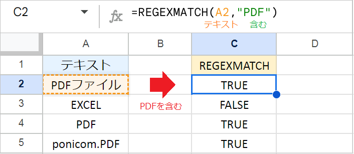 【スプレッドシート】REGEXMATCH関数の使い方（正規表現）